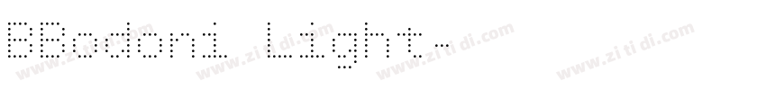 BBodoni Light字体转换